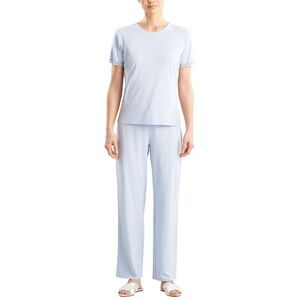 Natori Womens True Bliss T-Shirt Pj Set, Blue